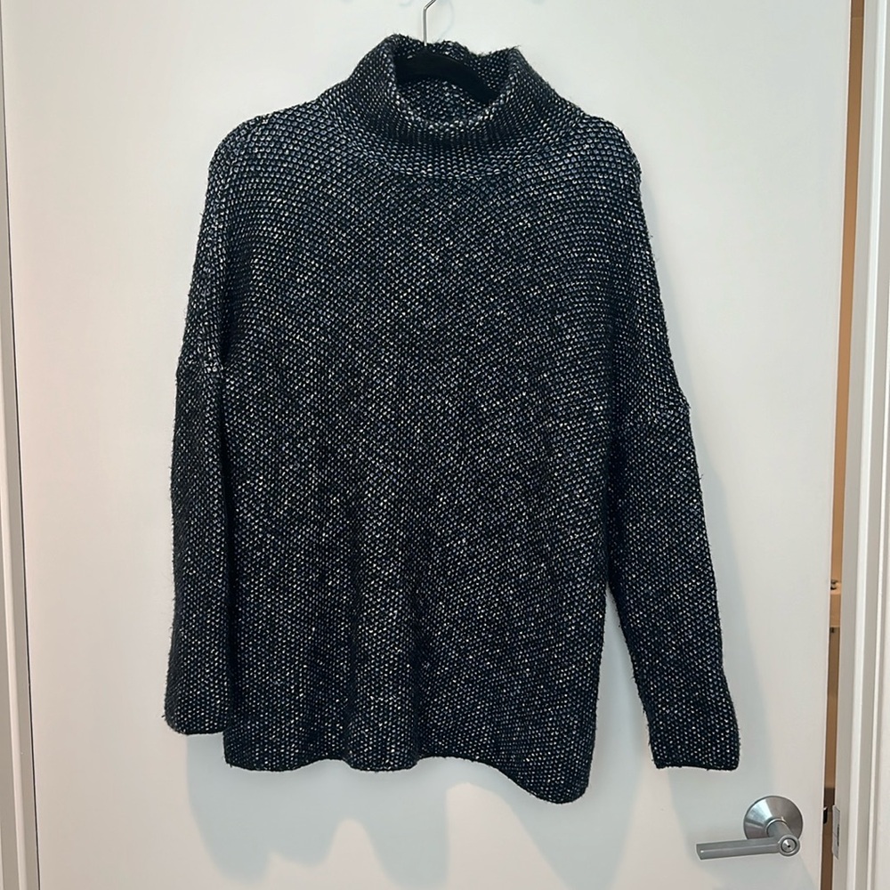 Oversized thick turtleneck sweater